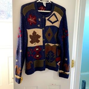 Fall Embroidered Cardigan